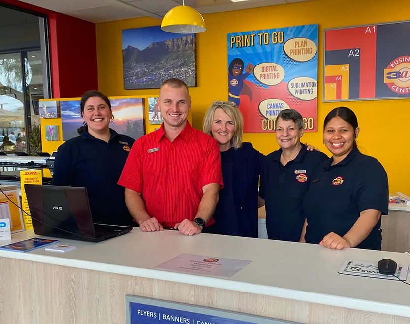 Happy 3@1 Business Centre franchisee at their store